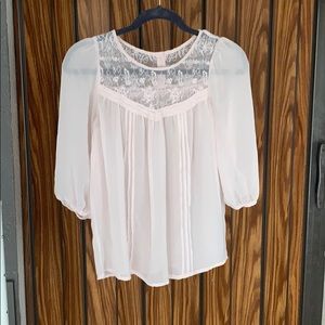 Soft blush blouse